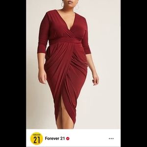 Forever 21 Red Tulip Hem Dress 3X